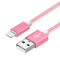 HKM-115603 Nylon Braided V8 Charging Cable for Apple and Android Devices - 0.25m to 3m Length Options