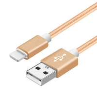 HKM-115603 Nylon Braided V8 Charging Cable for Apple and Android Devices - 0.25m to 3m Length Options