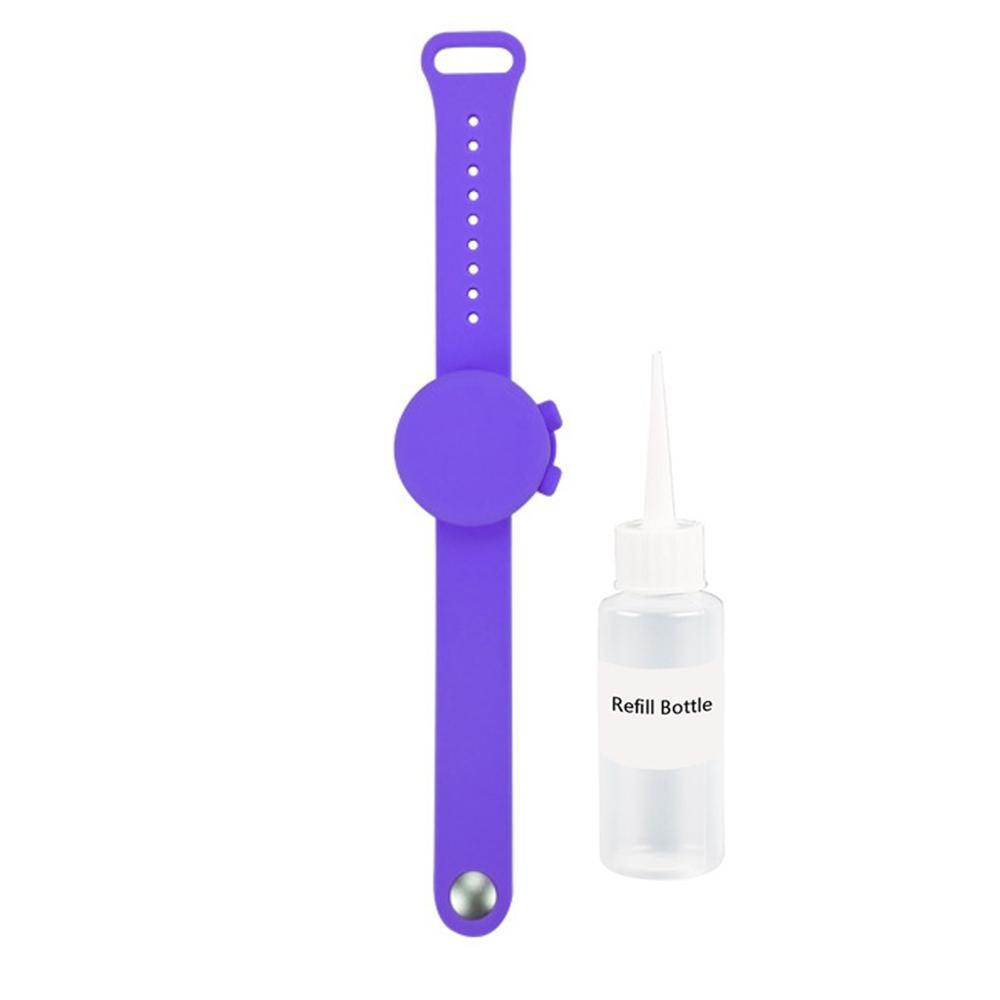 HKM-115731 Silicone Wristband Hand Sanitizer Dispenser Bracelet - Leak-Proof, Waterproof, Travel-Friendly