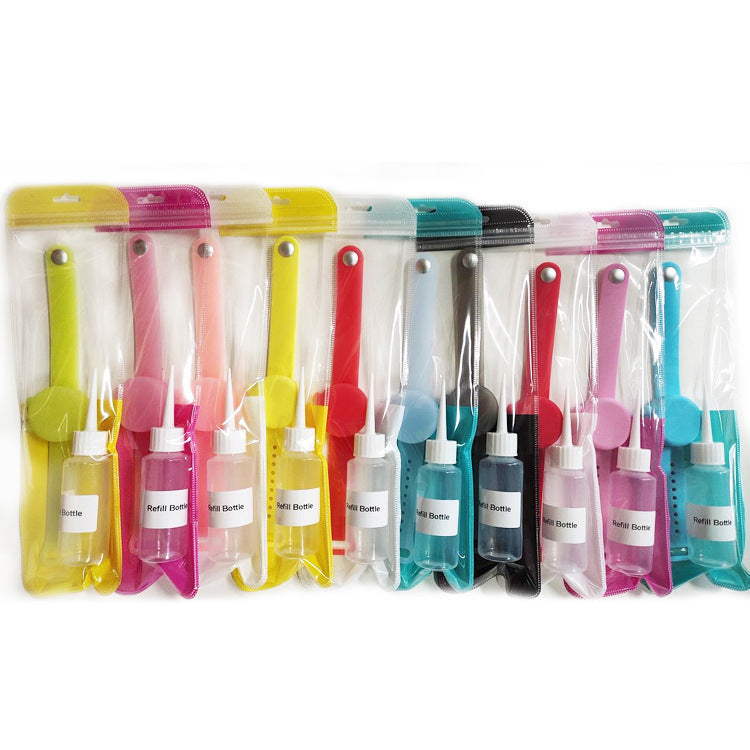 HKM-115731 Silicone Wristband Hand Sanitizer Dispenser Bracelet - Leak-Proof, Waterproof, Travel-Friendly