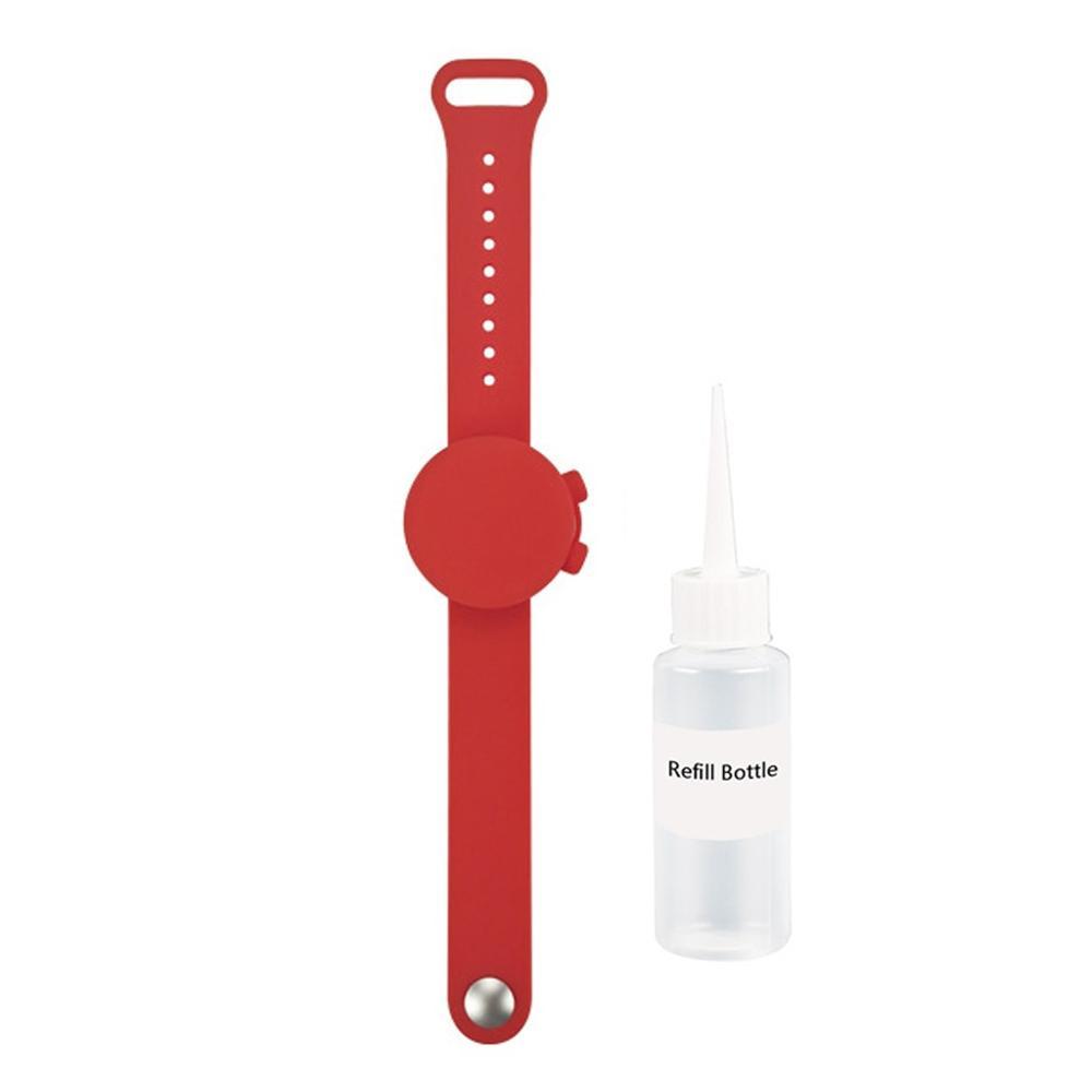 HKM-115731 Silicone Wristband Hand Sanitizer Dispenser Bracelet - Leak-Proof, Waterproof, Travel-Friendly
