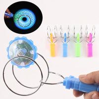 HKM-115795 Light Up Hand Gyro Spinning Toy for Kids - Creative LED Magnetic Fun