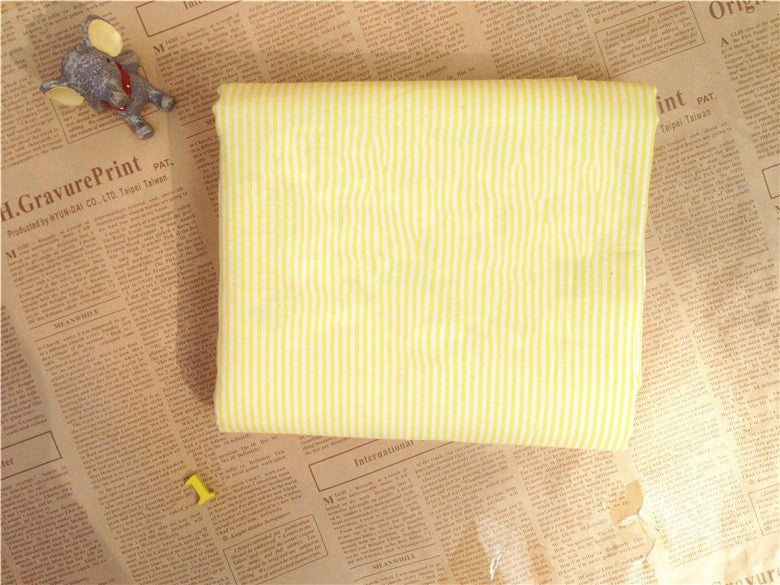 HKM-116051 Floral Cotton Fabric - 152cm Wide Yellow Print for Clothing, Home Décor, and DIY Projects