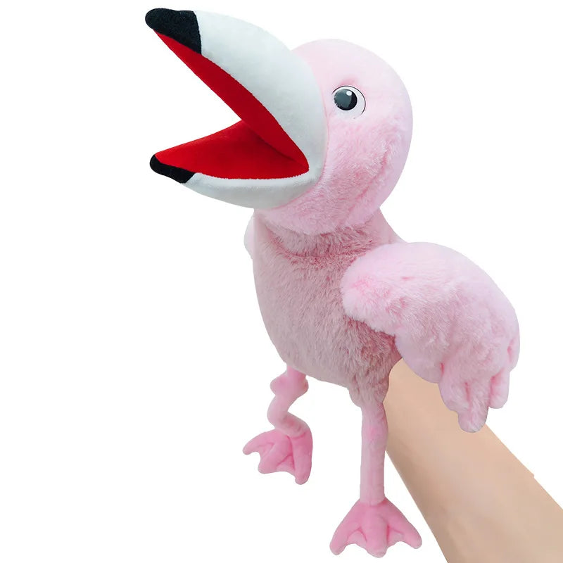 KTX-116051 Soft Plush Parrot Hand Puppet Toy for Kids – 40cm Big Mouth Design, Ideal for Ages 2 and Up