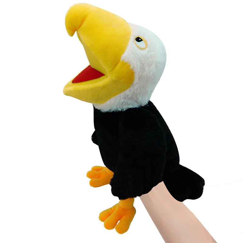 KTX-116051 Soft Plush Parrot Hand Puppet Toy for Kids – 40cm Big Mouth Design, Ideal for Ages 2 and Up
