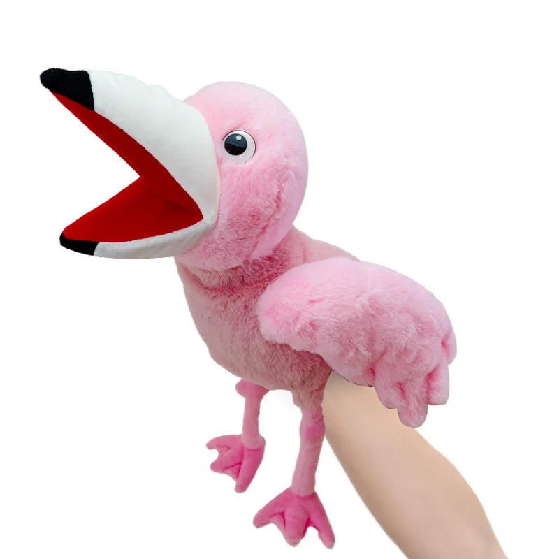 KTX-116051 Soft Plush Parrot Hand Puppet Toy for Kids – 40cm Big Mouth Design, Ideal for Ages 2 and Up