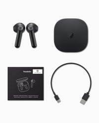 HKM-116115 TrueAir2 Wireless Bluetooth Headset with AptX Binaural Sound, Noise Cancellation, Long Battery Life, Semi-In-Ear Design