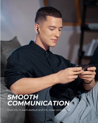 HKM-116115 TrueAir2 Wireless Bluetooth Headset with AptX Binaural Sound, Noise Cancellation, Long Battery Life, Semi-In-Ear Design