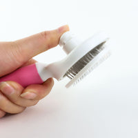 HKM-116307 Automatic Pet Hair Removal Comb with Non-Slip Grip - Blue or Pink, 18x10CM