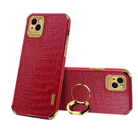 HKM-116307 Electroplated TPU Back Cover for iPhone Models - Solid Color Business Style