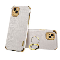 HKM-116307 Electroplated TPU Back Cover for iPhone Models - Solid Color Business Style