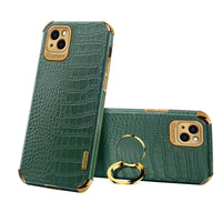 HKM-116307 Electroplated TPU Back Cover for iPhone Models - Solid Color Business Style