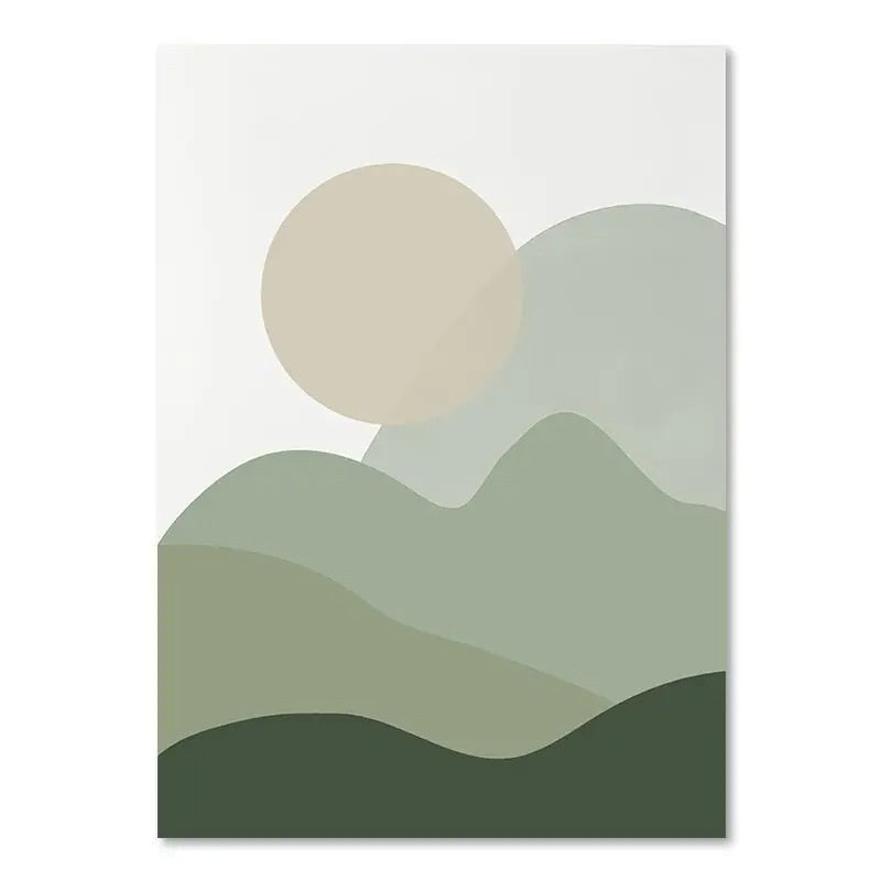 HKM-116307 Green Plant Canvas Art - Decorative Painting in Various Sizes for Home Decor