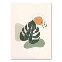 HKM-116307 Green Plant Canvas Art - Decorative Painting in Various Sizes for Home Decor