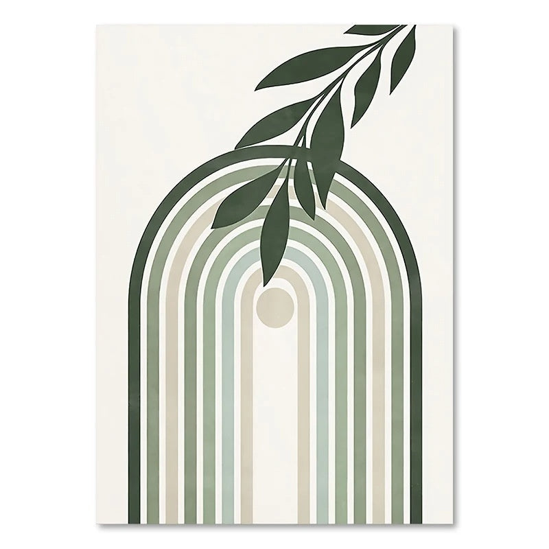 HKM-116307 Green Plant Canvas Art - Decorative Painting in Various Sizes for Home Decor