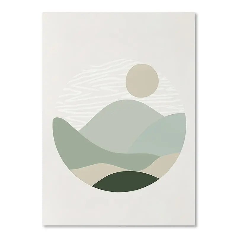 HKM-116307 Green Plant Canvas Art - Decorative Painting in Various Sizes for Home Decor