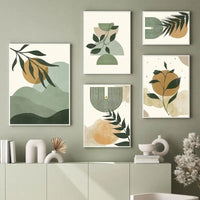 HKM-116307 Green Plant Canvas Art - Decorative Painting in Various Sizes for Home Decor