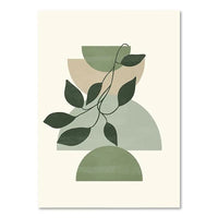 HKM-116307 Green Plant Canvas Art - Decorative Painting in Various Sizes for Home Decor