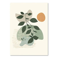 HKM-116307 Green Plant Canvas Art - Decorative Painting in Various Sizes for Home Decor