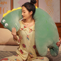HKM-116499 Cute Cartoon Animal Long Leg Sleeping Pillow - Crocodile, Dinosaur, Fox - Multiple Sizes