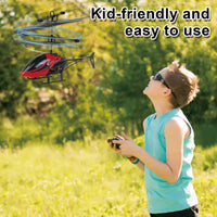 HKM-116627 Remote-Controlled Mini Helicopter Toy for Kids 8 Years and Up - Two-Channel Electric Aircraft with Shockproof Design