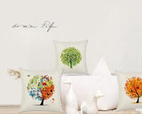HKM-116755 Hand-Drawn Romantic Otter Decorative Pillow Cover for Home and Car