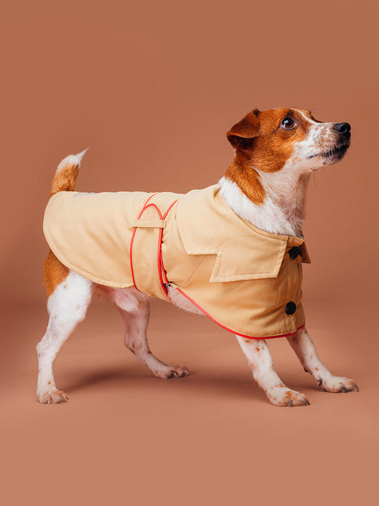HKM-116819 Cotton British-Style Overcoat for Dogs in Multiple Sizes