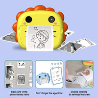 HKM-116947 Kids 1080p HD Instant Print Camera with Rechargeable Mini Printer, 2 Inch Color Thermal Photo Paper, 180° Wide Angle