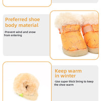 HKM-117075 Puppy Dog Winter Cotton Shoes – Non-Slip, Warm and Wear-Resistant in Various Colors