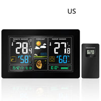 HKM-117075 Radio Controlled Perpetual Calendar Alarm Clock with Humidity and Weather Forecast Features