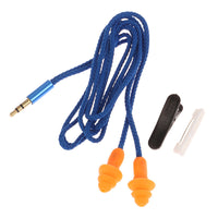 HKM-117267 Soundproof Wired Headphones with 70/100/120cm Cable in Blue and Yellow Colors