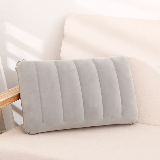 HKM-117331 PVC Flocking Inflatable Stomach Sleeper Pillow in Multiple Colors