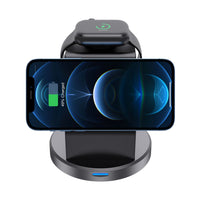 HKM-117395 15W Multifunctional Wireless Charger for Mobile Phones, Watches, and Headsets - USB Interface