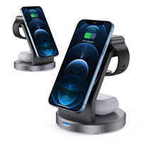 HKM-117395 15W Multifunctional Wireless Charger for Mobile Phones, Watches, and Headsets - USB Interface