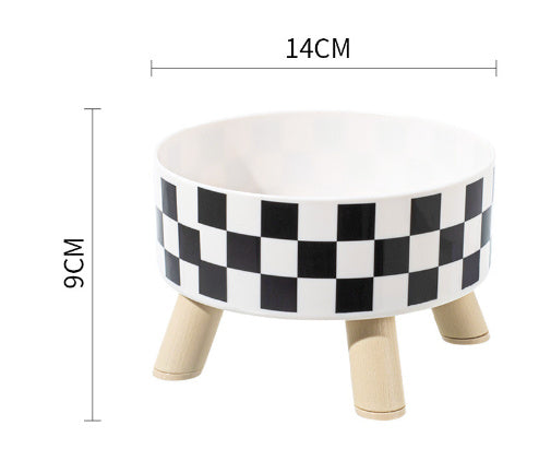 HKM-117395 Elevated Stainless Steel Pet Bowl with Non-Slip Base for Cats and Dogs