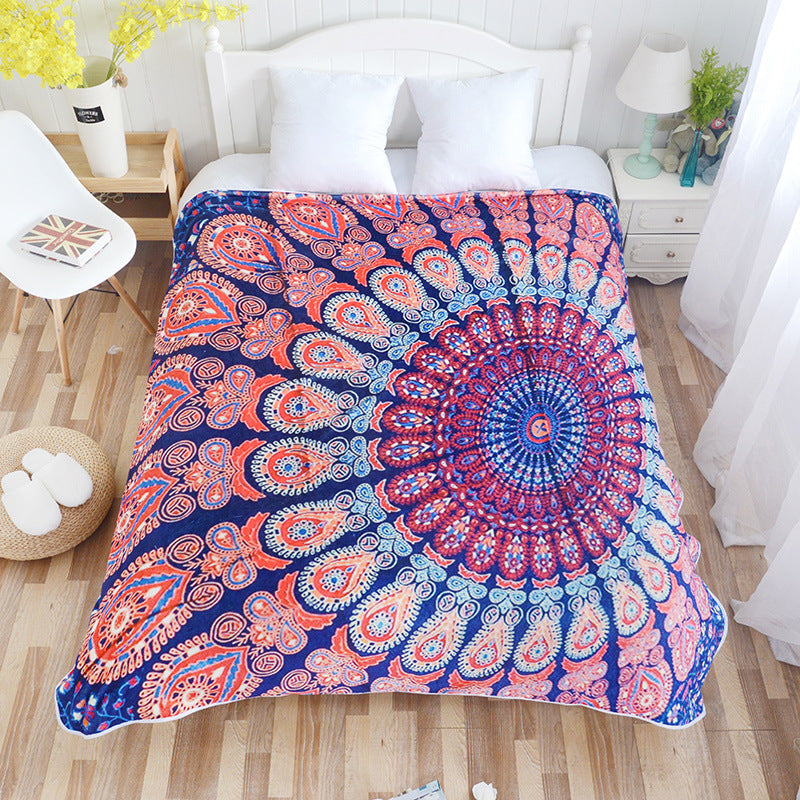 HKM-117523 Digital 3D Printed Flannel Blanket in Multiple Sizes