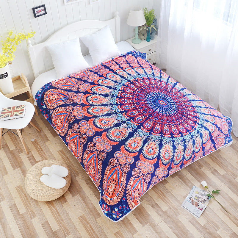 HKM-117523 Digital 3D Printed Flannel Blanket in Multiple Sizes