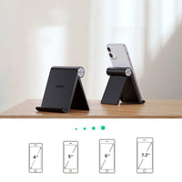 HKM-117587 Adjustable Portable Phone Holder for Devices 4-7.2 Inches - Lazy Bracket Model LP106