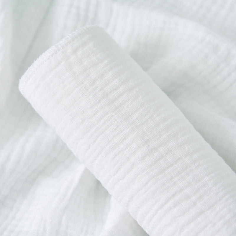 HKM-117779 Washable Cotton Double-Layer Gauze Diapers for Newborns - 8 Pack, 43x45CM, Pure Cotton