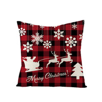 HKM-117907 Retro Floral Linen Pillowcase - European Style 45x45 cm Cushion Cover