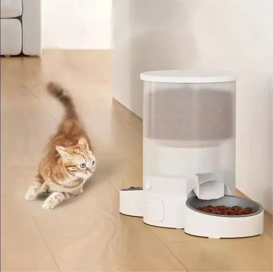 KTX-117971 Smart Automatic Pet Feeder with Double Bowls and APP Control for Dogs and Cats