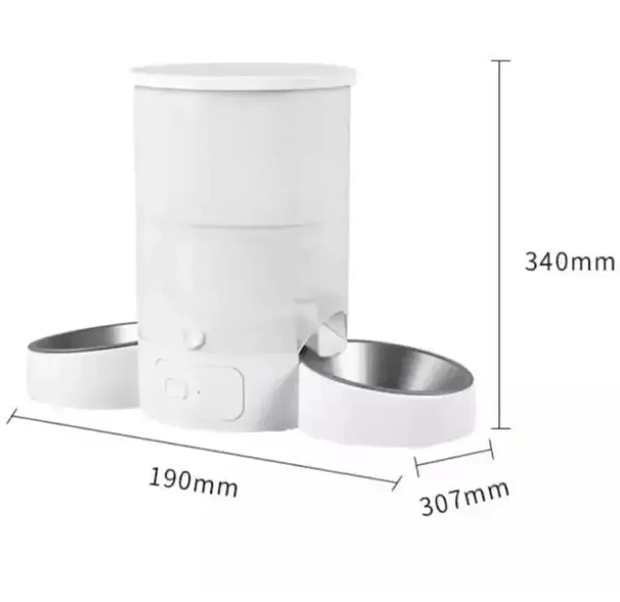 KTX-117971 Smart Automatic Pet Feeder with Double Bowls and APP Control for Dogs and Cats