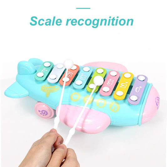 HKM-118099 Colorful Educational Keyboard Knock Piano for Kids - 8 Scales Musical Toy