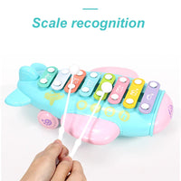 HKM-118099 Colorful Educational Keyboard Knock Piano for Kids - 8 Scales Musical Toy