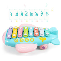 HKM-118099 Colorful Educational Keyboard Knock Piano for Kids - 8 Scales Musical Toy