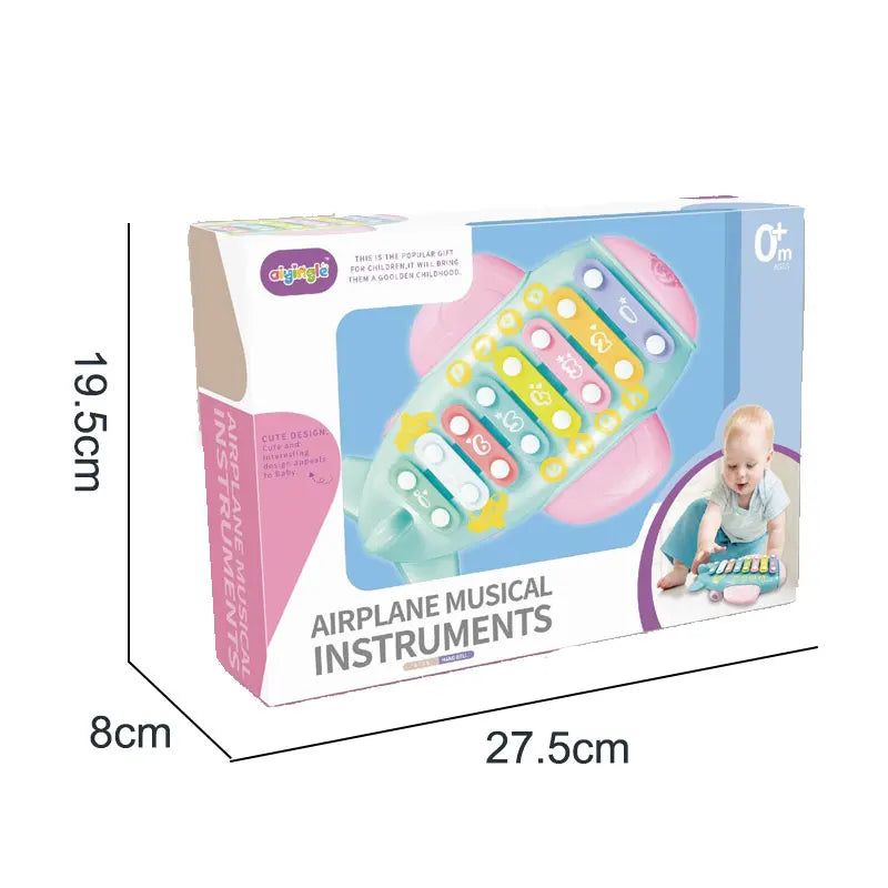 HKM-118099 Colorful Educational Keyboard Knock Piano for Kids - 8 Scales Musical Toy