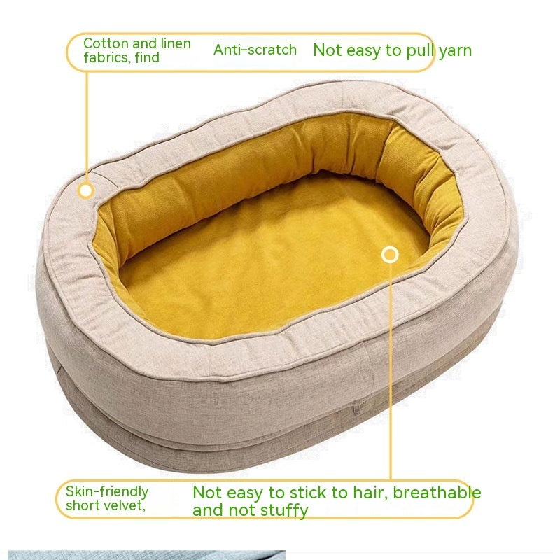 HKM-118163 Universal Removable and Washable Dog Kennel for Medium to Large Breeds, Four Seasons Design