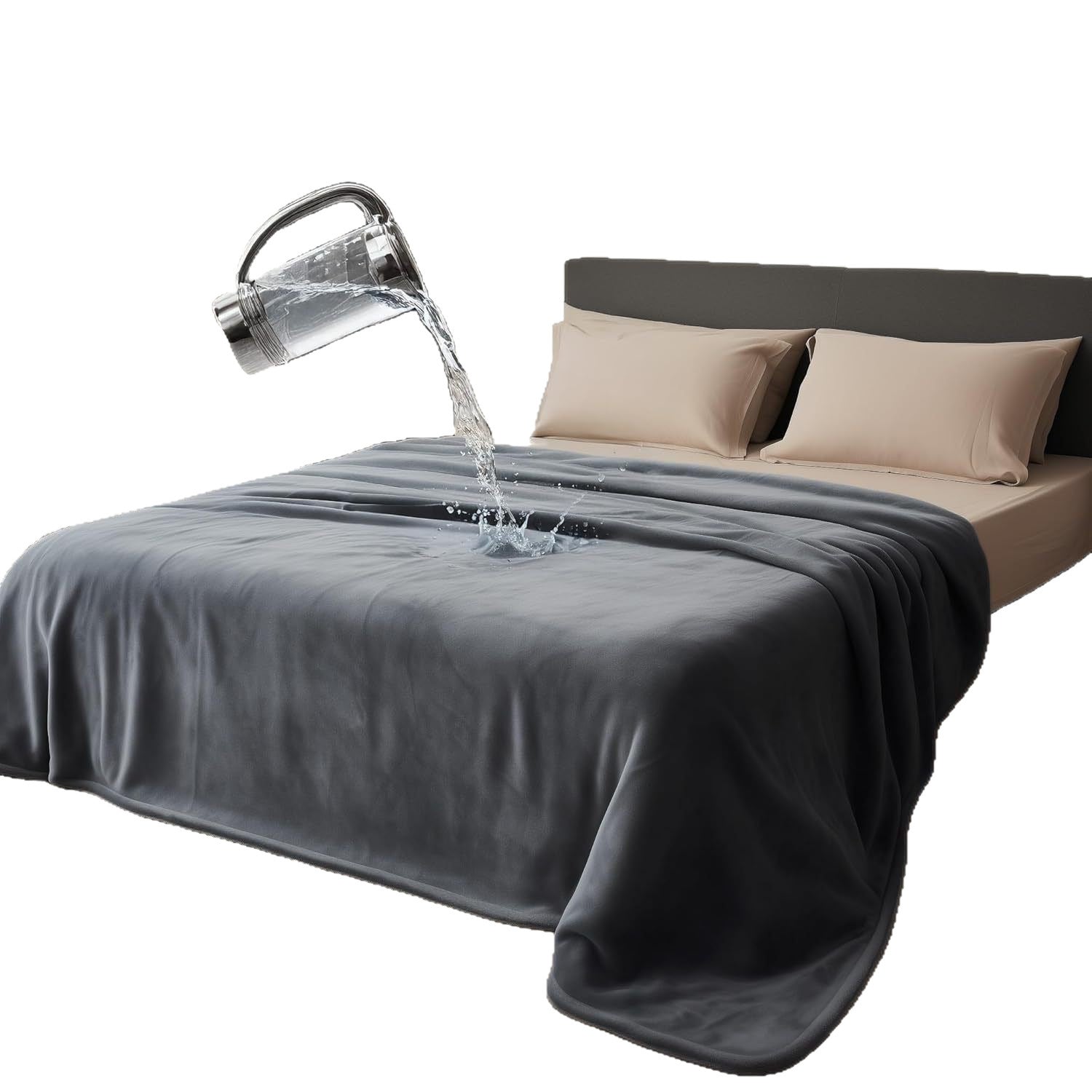 HKM-118355 Double-Sided Waterproof Flannel Blanket for Pets and Couples