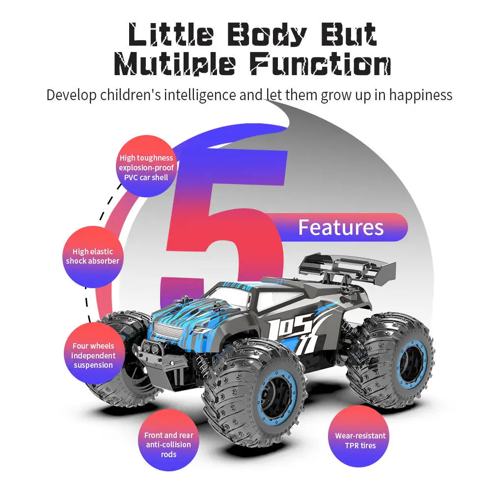 HKM-118355 High-Speed Remote Control Off-Road Buggy Car with Double Motors - 15km/h, 4 Channels, Ready-to-Go