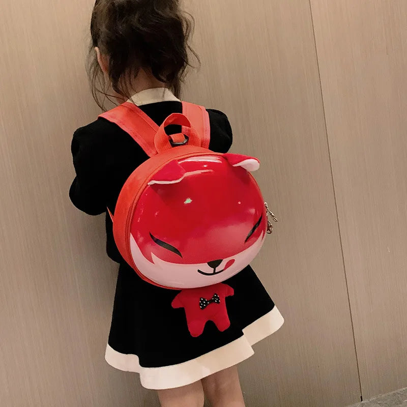 KTX-118611 Cute Cartoon Animal Plush Backpack for Kids - Versatile 2 in 1 Soft Stuffed Toy and Preschool Bag